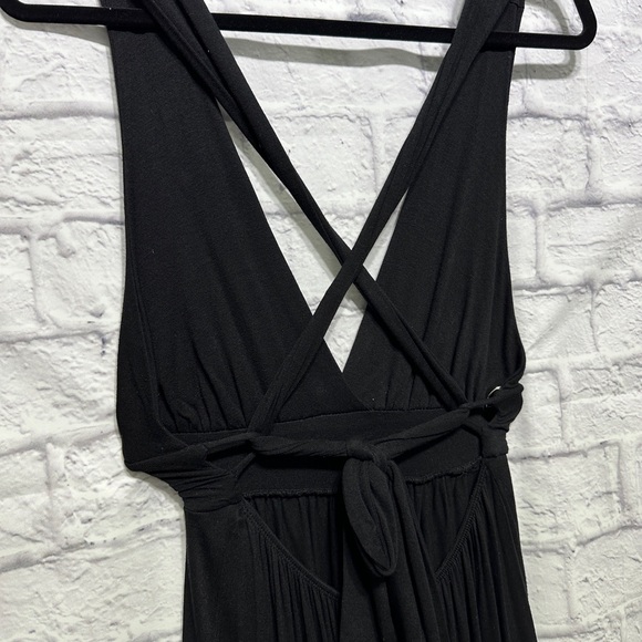 Black Strappy Maxi Dress - Picture 3 of 5